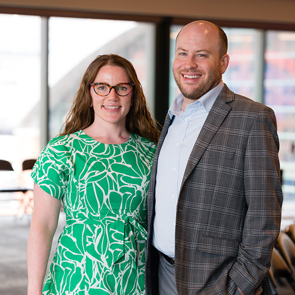Photo of Julie Singer and Andrew Keeler